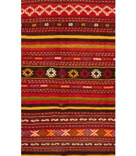 Handmade Rug In Wool Kilim RAZAVI KHORASAN/MASHHAD | 282×151 cm | MOHARRAMAAT(Striped line design)