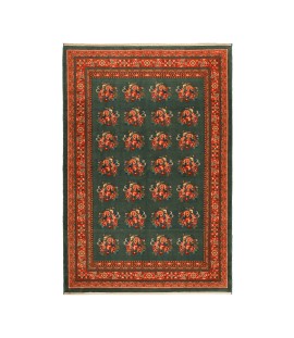 Floral Wool Rug & Green Colour Qashqai – 251×171 cm