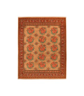 Whiskey Color Persian Area Rug | Floral Pattern