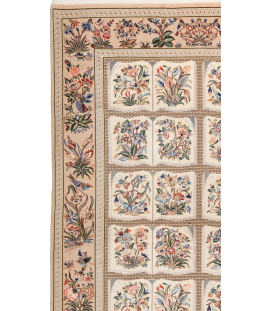 Handmade Rug in Super Fine Wool Isfahan | 173×115 cm | GHAABY(Panel design)