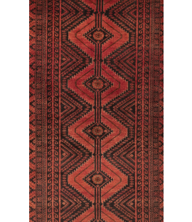 Handmade Rug In Wool & Dark Blue color Razavi Khorasan (185×97 cm)