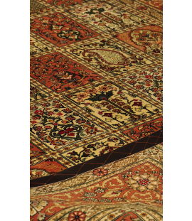Handmade Rug in Super Fine Wool & Copper Base color Qom (216×145 cm)