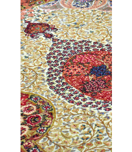 HANDMADE RUG IN SUPER FINE WOOL QOM side picture