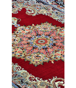 HANDMADE RUG IN SUPER FINE WOOL QOM side picture