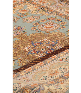 Handmade Rug in Super Fine Wool Isfahan | 207×145 cm | SHAAH ABBAASY(Palmette flower)