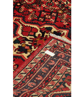 Handmade Rug In Wool in Red base color Hamadan (182×107 cm)