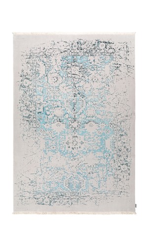 Firoza model | rug in blue & cream