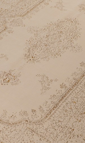 Cream toranj | Wool Rug in cream Color | 300×200 cm 