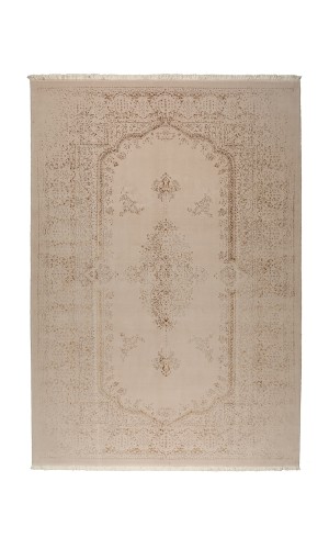 Safavid Fusion | Wool Cream Modern Persian Rug | 300×200 cm 