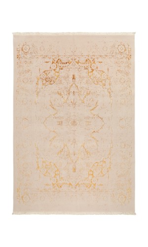 Glory | Modern persian wool rug Gold & Cream