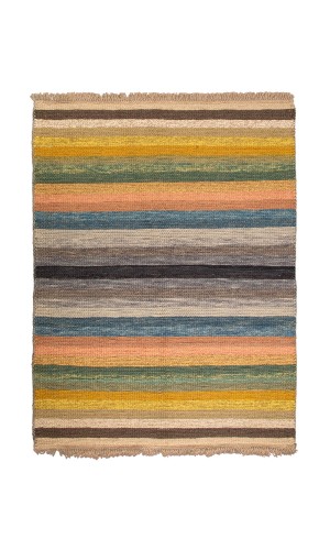 Colorful Moroccan Rug | 3m square | Stripped line Pattern