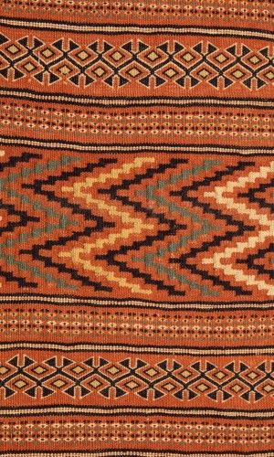 Handmade rug in wool kilim rug RAZAVI KHORASAN/MASHHAD | 209×127 cm | MOHARRAMAAT(Striped line design)
