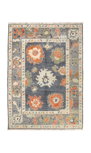 Wool Sultanabad Light Blue Persian Rug | area rug | Overall Flower  