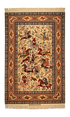 Handmade Rug In Super Fine Wool Seirafian Brand Isfahan | 240×157 cm | SHEKAR GAAHY(Hunter design)