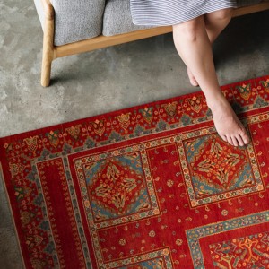 Persian Wool Red Rug Isfahan | 303x216 cm | Panel Pattern