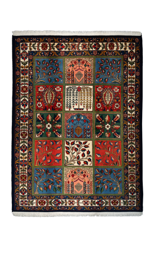 Handmade rug in wool & full color Chaharmahal & Bakhtiari