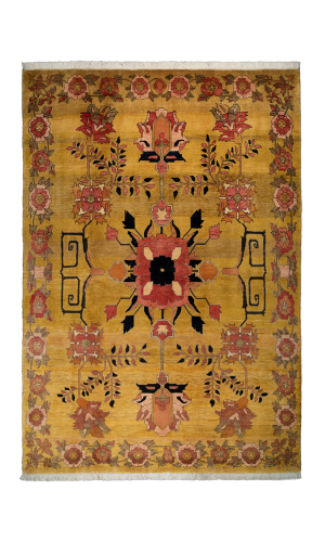 Rug Wool  Gold Color Chaharmahal And Bakhtiari |235×157 cm| 4 sq.m