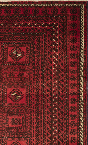 Handmade Rug In Wool & Red color Razavi Khorasan (226×120 cm)