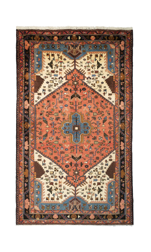 Rug In Wool in Copper base color Hamadan | 251×149 cm | HENDESY