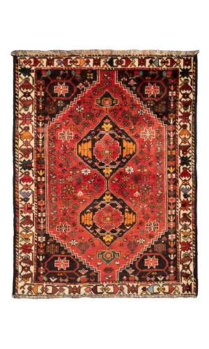 Handmade Rug Wool red color Fars | 158×120 cm | 2 square meter  