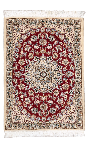 PARSIRUG Handmade Rug In Wool Nain Isfahan (85×60 CM)