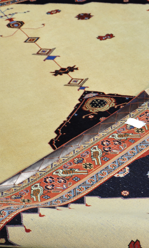 Handmade Qashqai Rug In Wool & Cream Color Fars (243×154 cm)