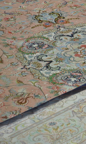 Handmade Rug in Super Fine Wool & Copper Base color Tabriz (354×247 cm)