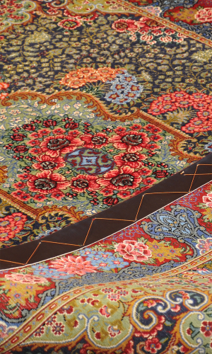 Handmade Rug In Super Fine Wool Qom (149×101 cm)