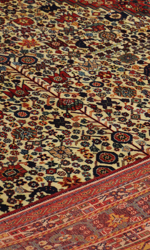 Handmade Qashqai Rug in Wool & Cream color Fars (290×203 cm)